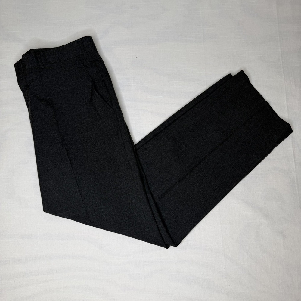 Vintage Deansgate Mens 36x32 Black Wool Dress Pants Made in USA Tailors Row